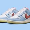 Nike Dunk Low Smiley Swoosh White Hydrogen Blue Crimson IR0609-100